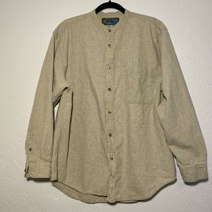 Wear First mandarine collar shirt, size large.